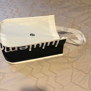 lululemon athletica White and Black Mini Tote Bag